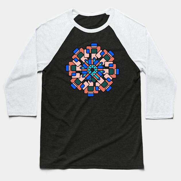 Retro Radial Baseball T-Shirt by n23tees